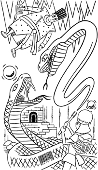 Illustration from The Amulet of Komondor