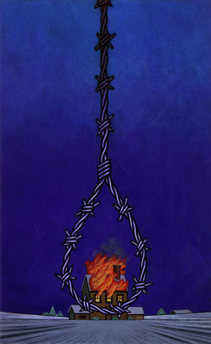 The Barbed Wire Noose art