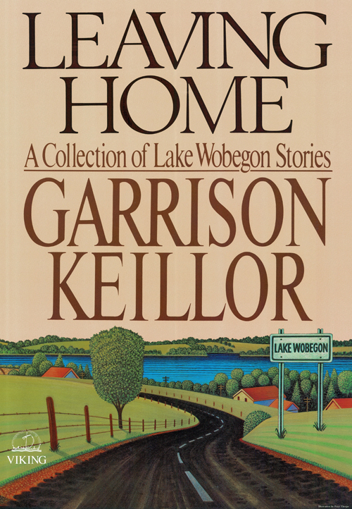 Leaving Home by Garrison Keillor point of purchase poster