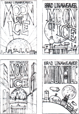 Moon of Ice cover sketches