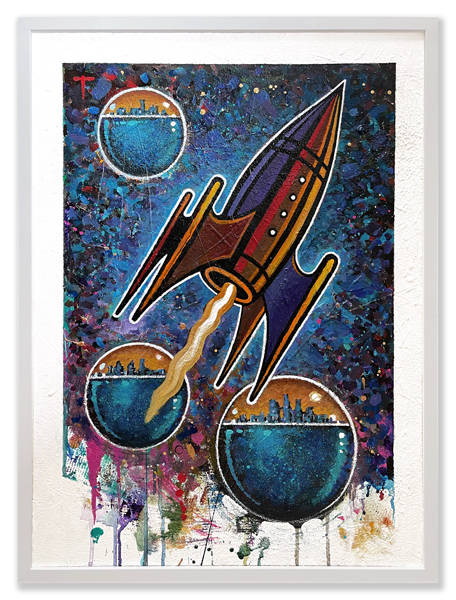 Peter Thorpe Design And Illustration Rocket Paintings For Sale