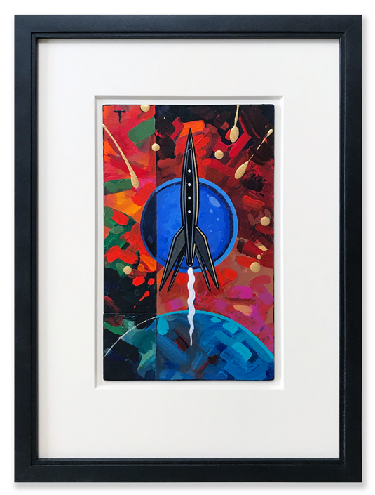 Rocket #115 framed